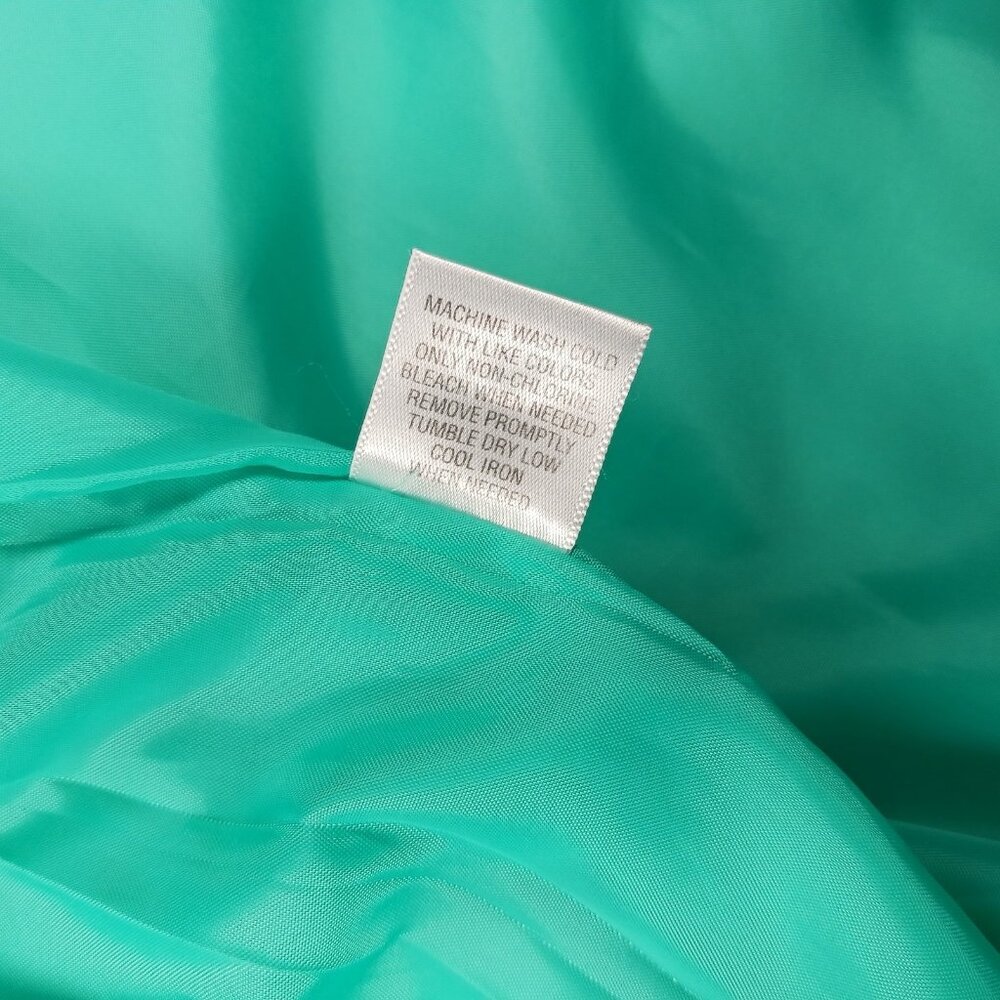 Studio Works Petite Large Canvas Spring Jacket Seafoam Green Lined Full Zip - Picture 14 of 14